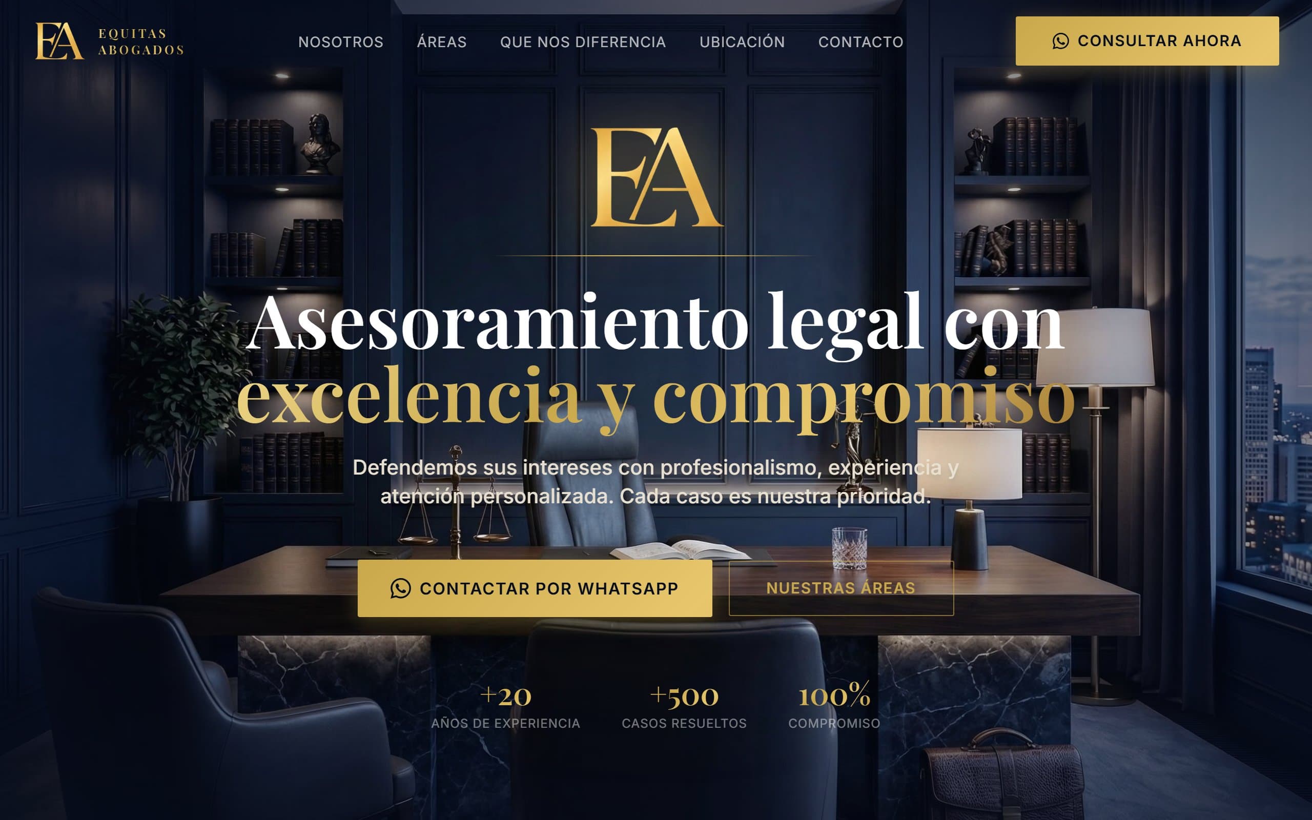Equitas Abogados — home institucional